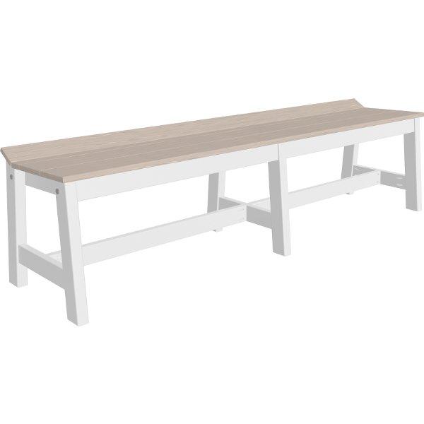 Rustic Wooden Café Dining Bench - Solid Oak Kitchen Bench with Backrest, Perfect for Restaurants, Cafés, and Home Breakfast Nooks