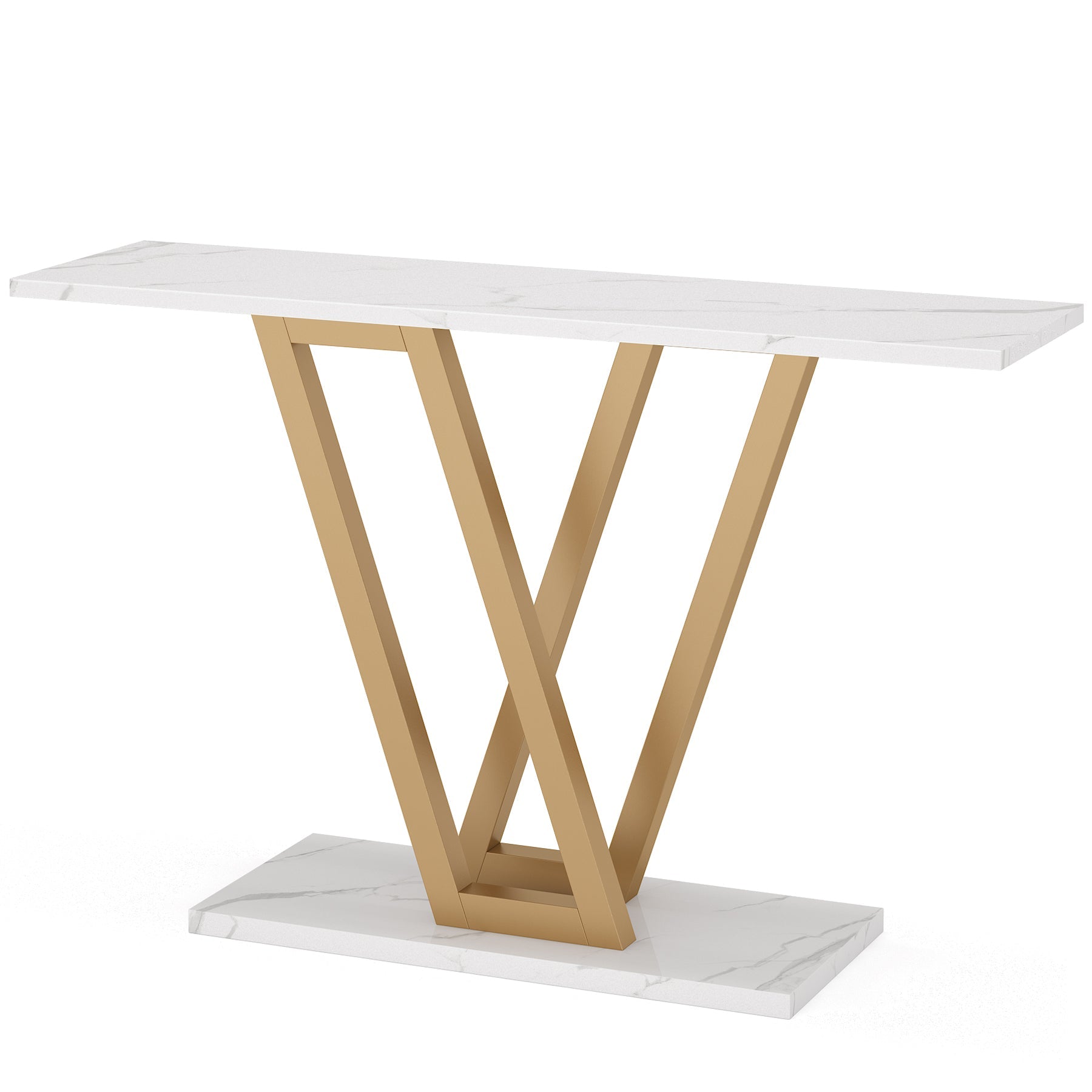 43 Inch Industrial Console Table - Rustic Wood & Metal Entryway Table for Hallway, Living Room, Foyer Decor | Perfect for Small Spaces & Home Organization