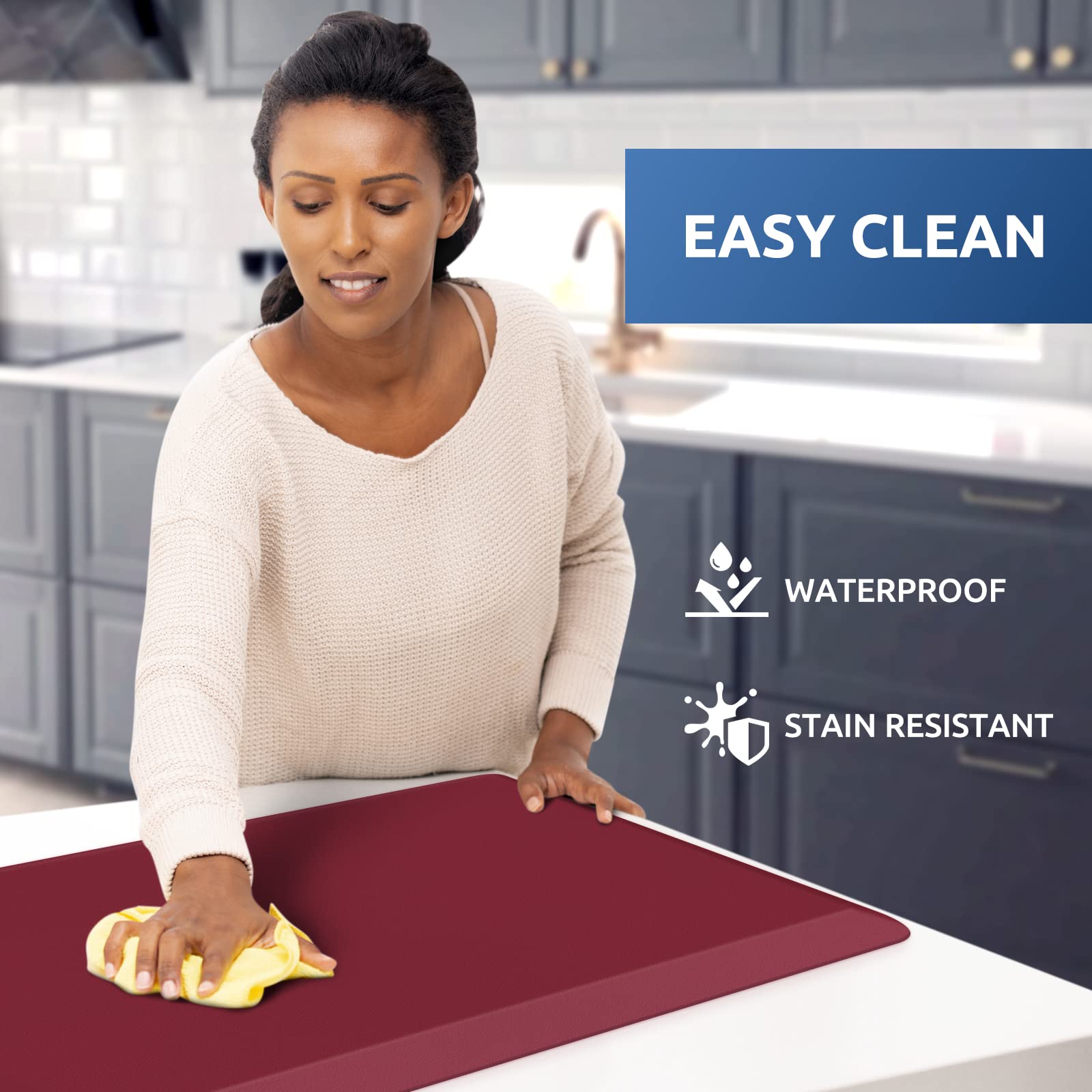 **KitchenClouds Anti-Fatigue Kitchen Mat - 17.3