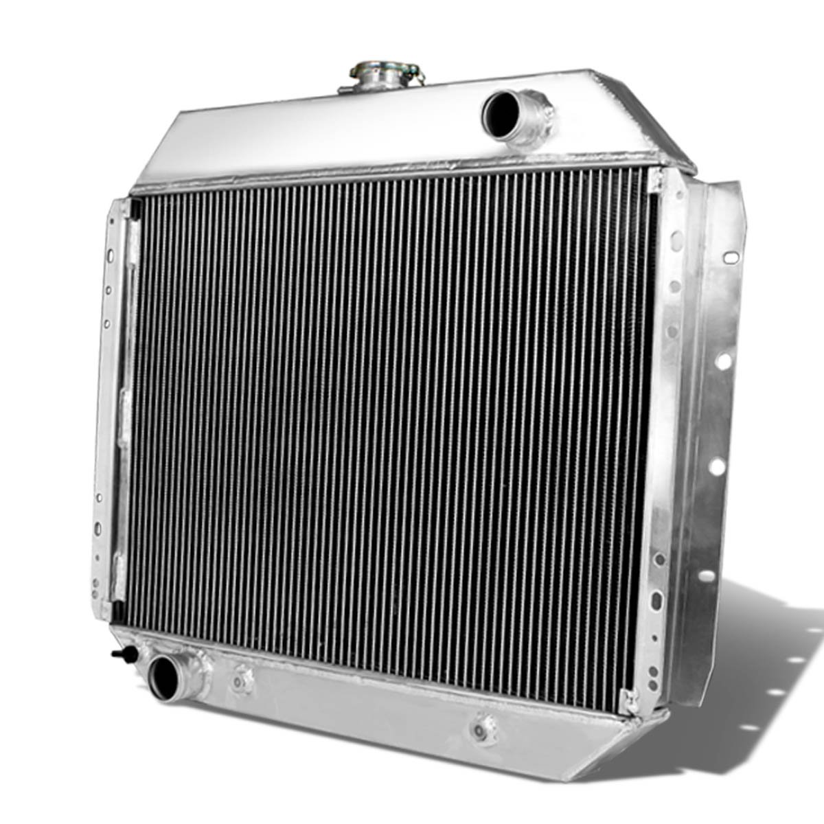 Auto Dynasty 2-Row Aluminum Radiator for 1968-1979 Ford Bronco F100 F150 F250 Pickup Trucks - High Performance Tri-Core Cooling System - Perfect for Off-Roading & Classic Car Restoration