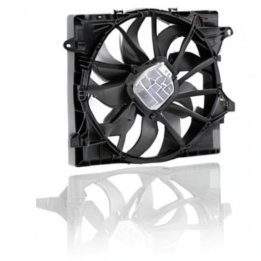 High-Performance Dual Radiator & Condenser Fan Assembly - Direct Replacement for 2018-2022 Jeep Wrangler & 2020-2022 Gladiator 4/6 Cyl 2.0L/3.0L TD/3.6L with Tow Package - 9 Blade Design (Part# 68272755AD) - Perfect for Off-Roading, Towing & Extreme Weather Conditions