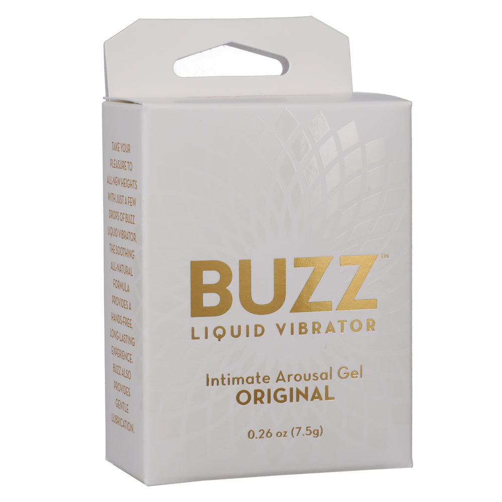 Doc Johnson Buzz Liquid Vibrating Arousal Gel - Original Strength Sensual Lubricant for Enhanced Pleasure & Intimacy - Perfect for Couples & Solo Play