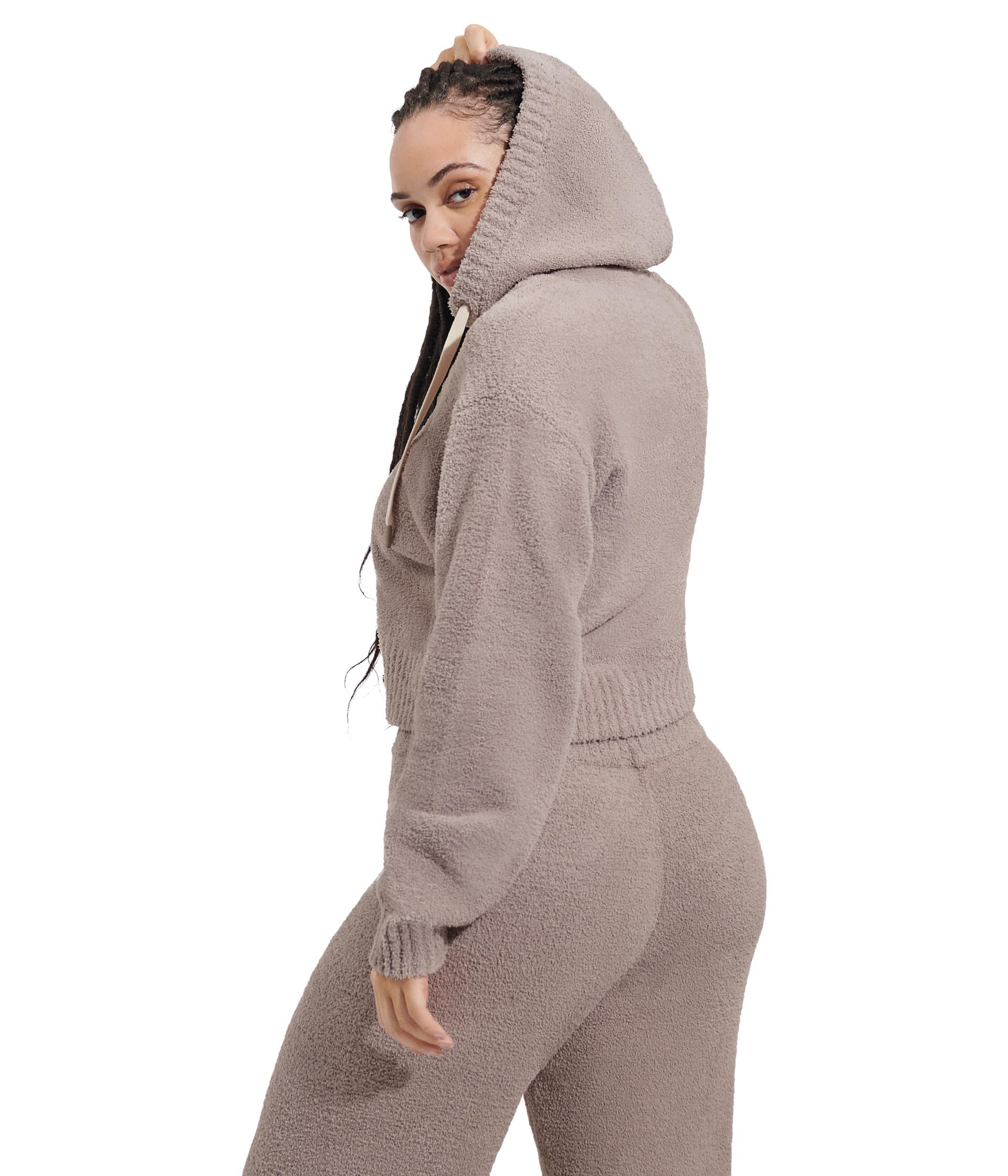 UGG Women's Hana Zip Hoodie Sweatshirt | Cozy Fleece Pullover with Front Zipper | Perfect for Casual Outfits, Lounging & Winter Layering