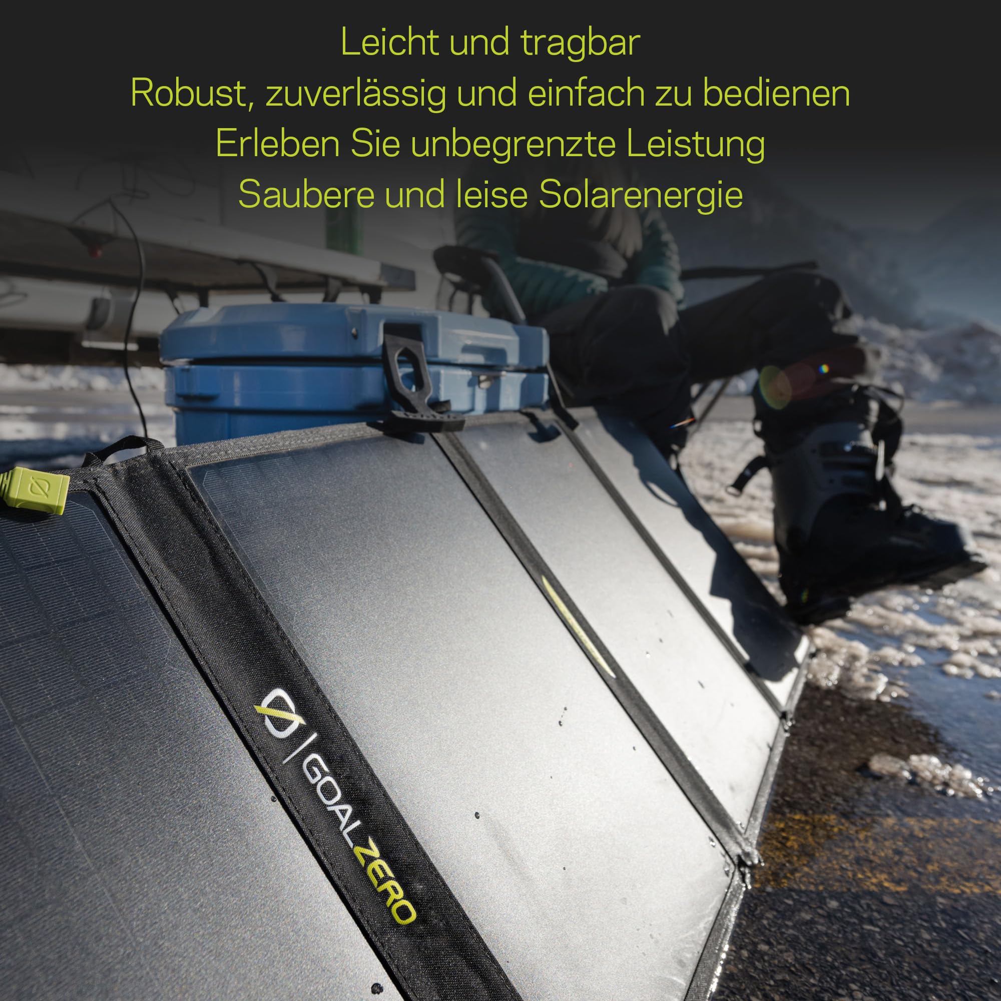 Goal Zero Nomad 50 - 50W Foldable Monocrystalline Solar Panel with 8mm Port & USB Output | Portable Solar Charger for Yeti Power Generators & Power Banks | Lightweight 18-22V | Perfect for Camping, RV Trips & Emergency Power Backup