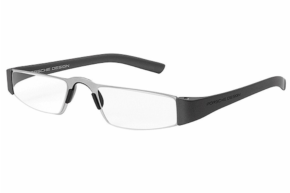 Porsche Design P8801 F +1.00 Gun Metal Silver Reading Glasses for Men & Women - Stylish Eyewear for Office, Reading & Computer Use