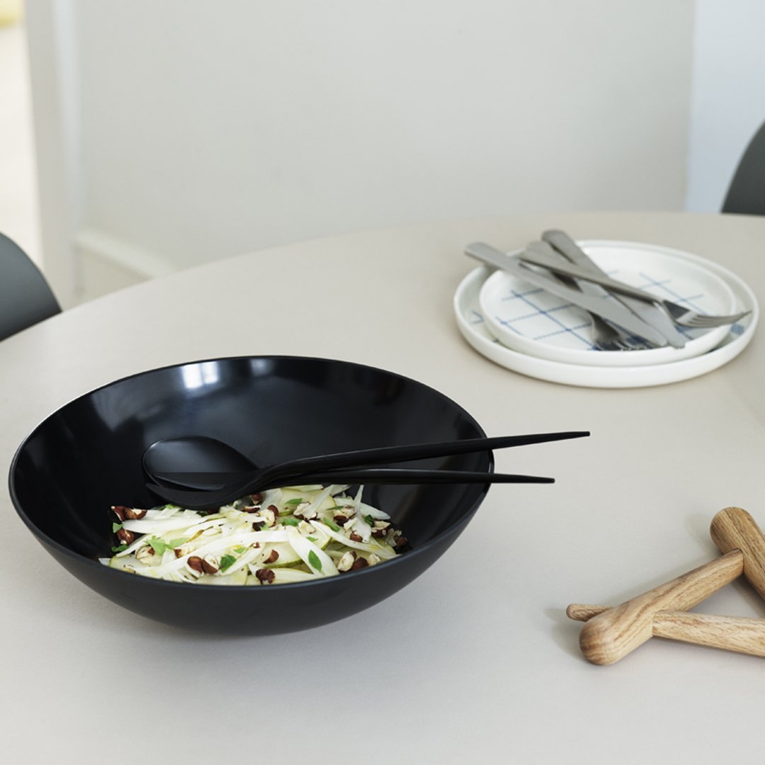 Premium Krenit Salad Bowls - Set of 4, Durable & Stylish Mixing Bowls for Kitchen, Perfect for Salads, Pasta, Snacks & Meal Prep - Ideal for Home, Restaurants & Catering
