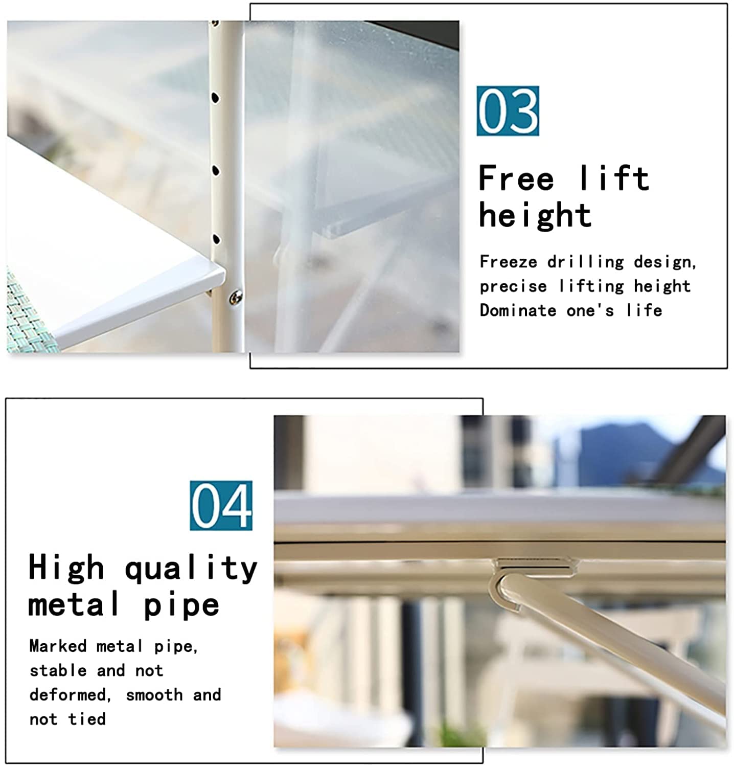 Folding Wall Mounted Side Table - Waterproof Balcony Railing Hanging Table for Outdoor Use, Patio, Garden, Backyard & Porch - Space Saving 60x40cm Black Bar Table (Perfect for Small Spaces & Outdoor Relaxation)