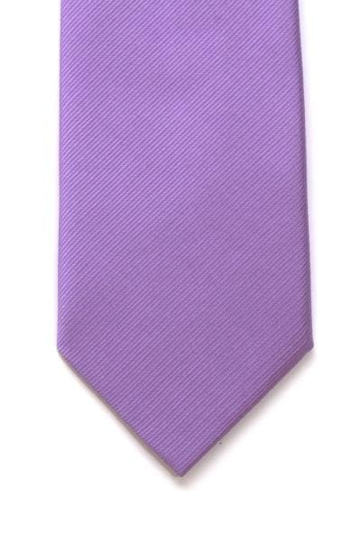 LA Smith Plain Lilac Silk Tie for Men - Elegant Formal Necktie for Business, Weddings & Special Occasions
