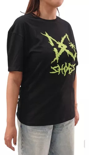 DC Comics Oversized Black Rocker T-Shirt - Men's Graphic Tee for Casual Wear, Concerts & Street Style Fashion