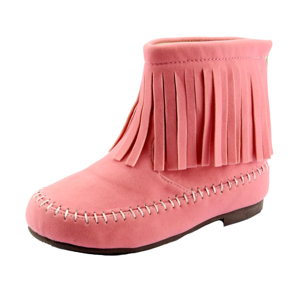 The Doll Maker Girls Fringe Ankle Boots - Stylish Western Fashion Booties for Kids, Perfect for Cowgirl Costumes, Dance Performances & Everyday Wear