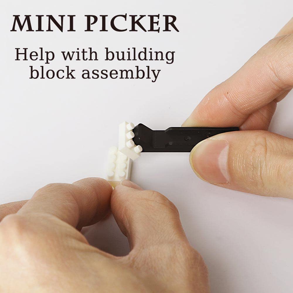 Micro Building Blocks Separator Tool Kit - 7-Piece Brick Tools Set with Multi-Functional Hammer & Tweezers | Compatible with LEGO | Perfect for Model Building, DIY Crafts & STEM Education