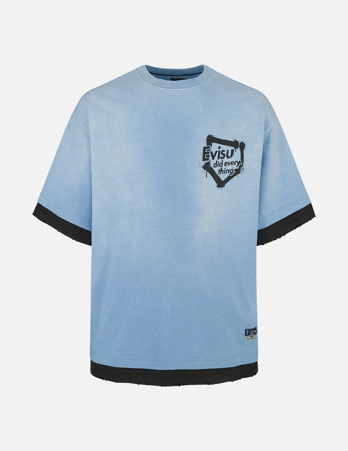 Oversized 2-in-1 Washed T-Shirt for Men & Women - Comfortable Loungewear for Casual Outfits & Relaxing at Home