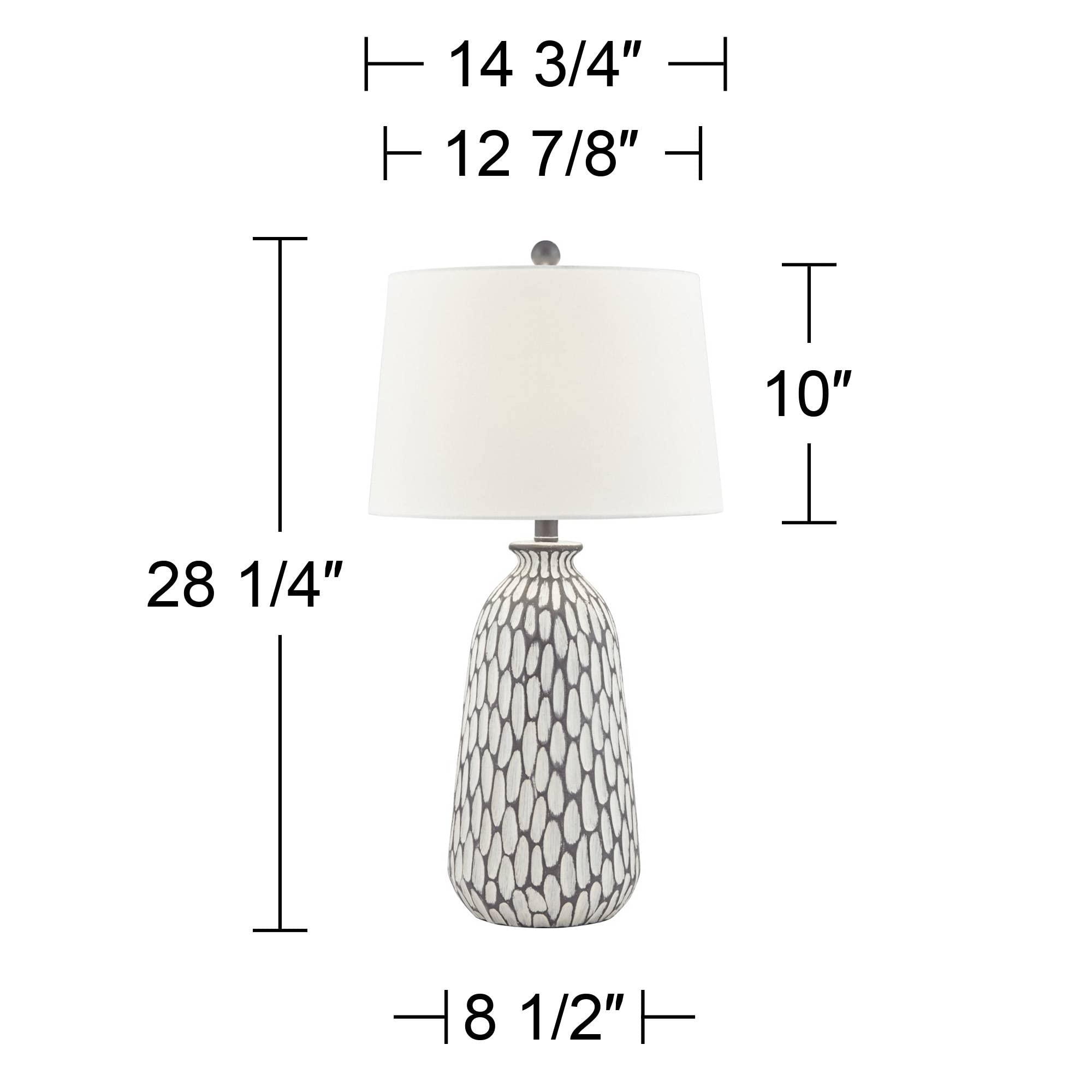 360 Lighting Carlton Modern Coastal Table Lamps Set of 2 - 28.25