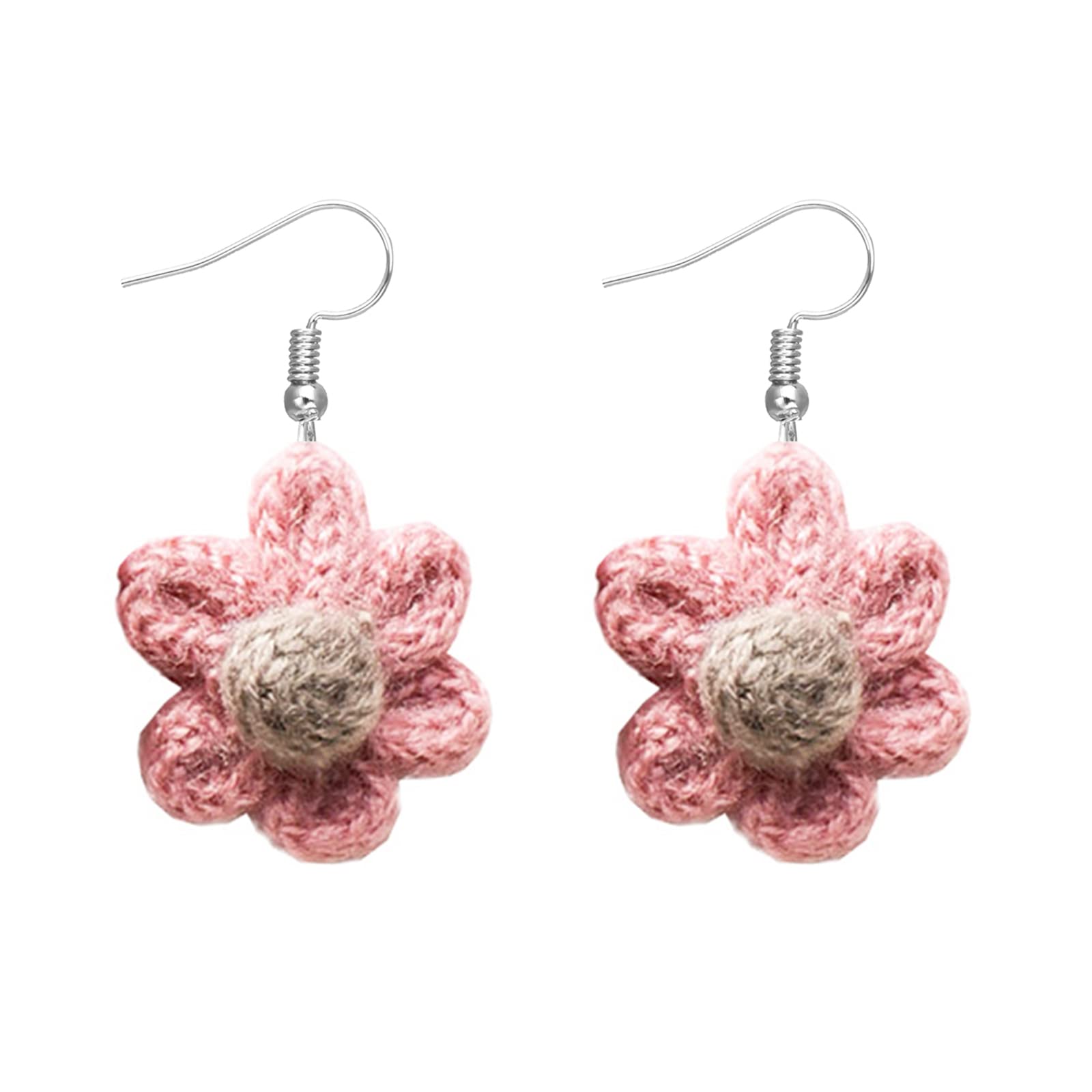 3D Sunflower Earrings for Women - Yellow Enamel Daisy Flower Drop Dangle Earrings, Summer Statement Jewelry for Casual Wear, Party & Gift Giving