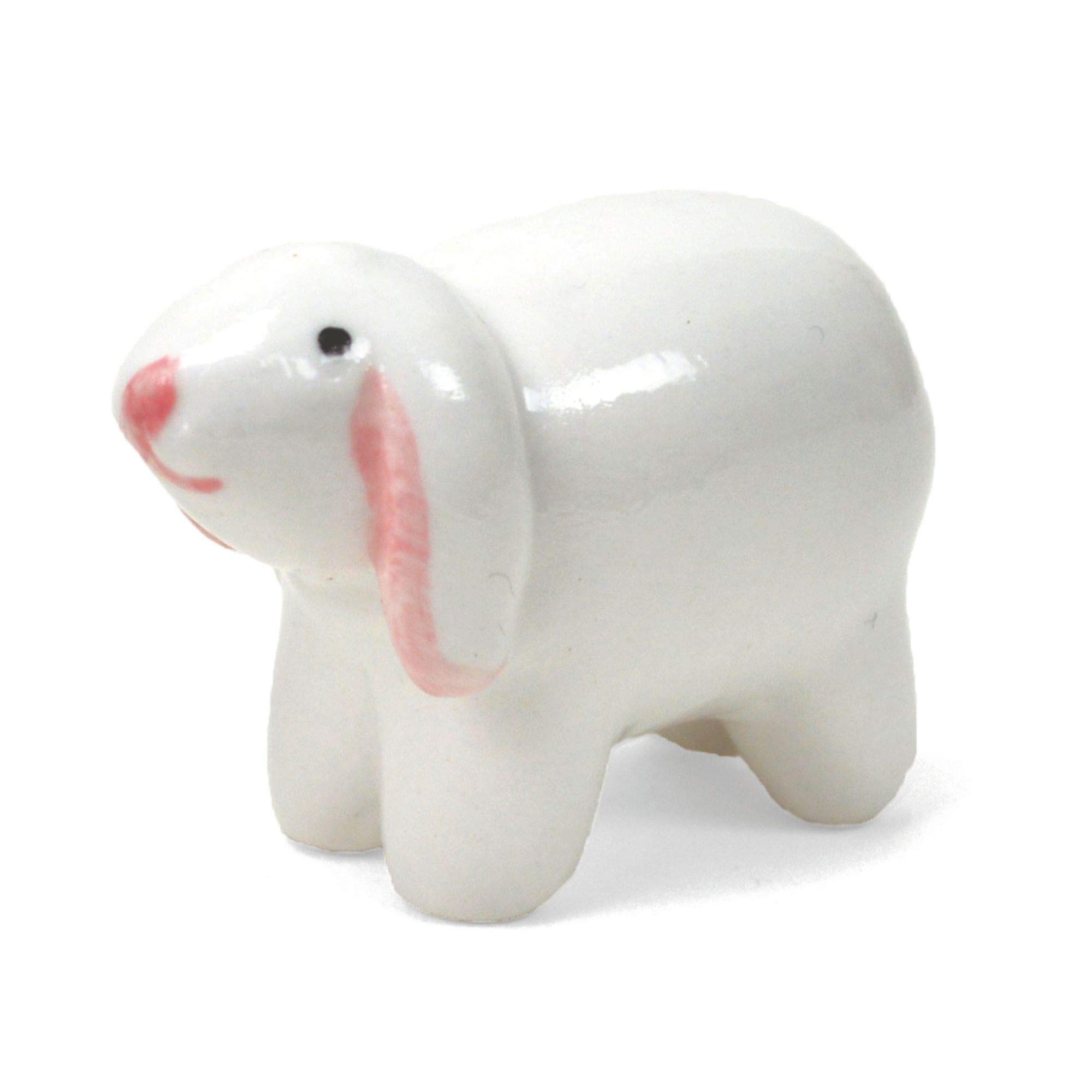 Hand Painted Ceramic Miniature Sheep Figurine - 1.25