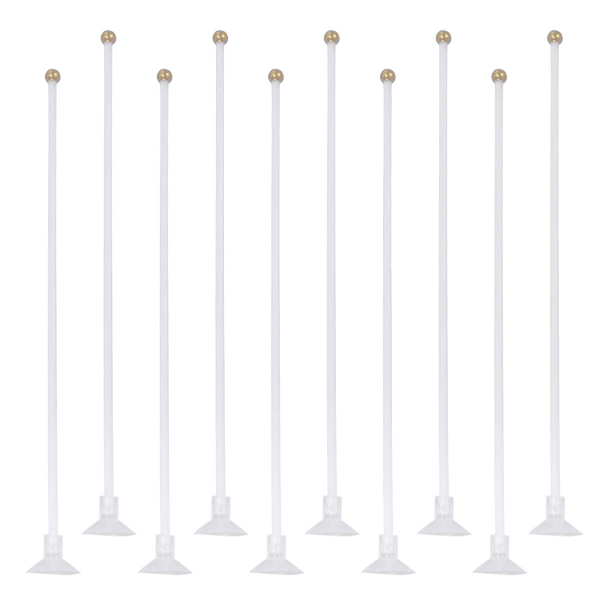 YARNOW 10-Pack Car Window Flag Holder with Suction Cup - 12.4 Inch Adjustable Pole for Lawn Flags, Banners & Decorative Display - Perfect for Sports Events, Patriotic Holidays & Car Decorations