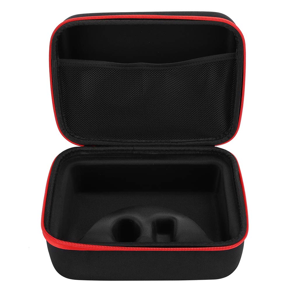 Premium VR Headset Storage Bag - Anti-Scratch, Durable Nylon Case with Double Zipper for Oculus Quest 2, Meta Quest 3, HTC Vive - Perfect for Travel, Home Organization & VR Accessory Protection (Black & Red)
