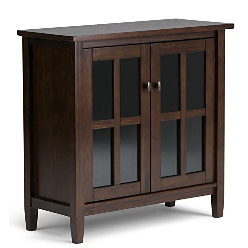 Atlin Designs Tobacco Brown Accent Cabinet - Stylish Storage for Living Room, Bedroom & Entryway | Solid Wood Side Table with Shelf & Drawer