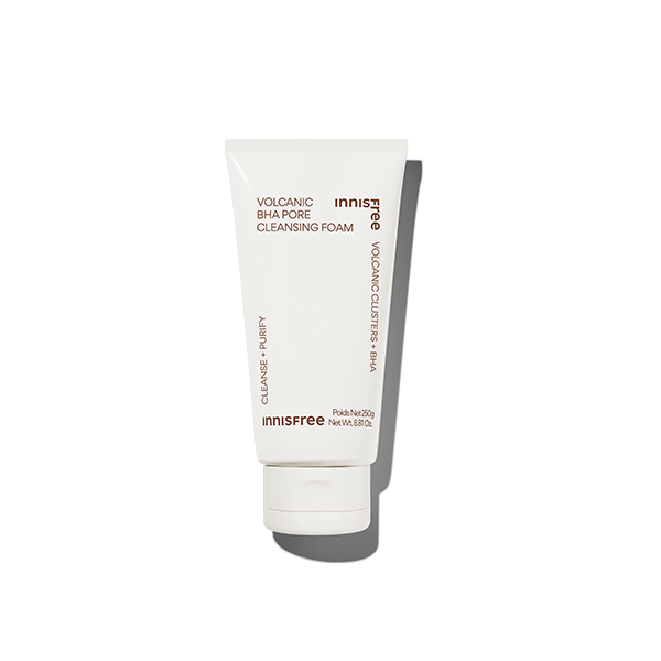Innisfree Volcanic BHA Pore Cleansing Foam - Deep Cleansing Face Wash for Acne & Blackheads | Perfect for Oily & Combination Skin - Morning & Night Skincare Routine