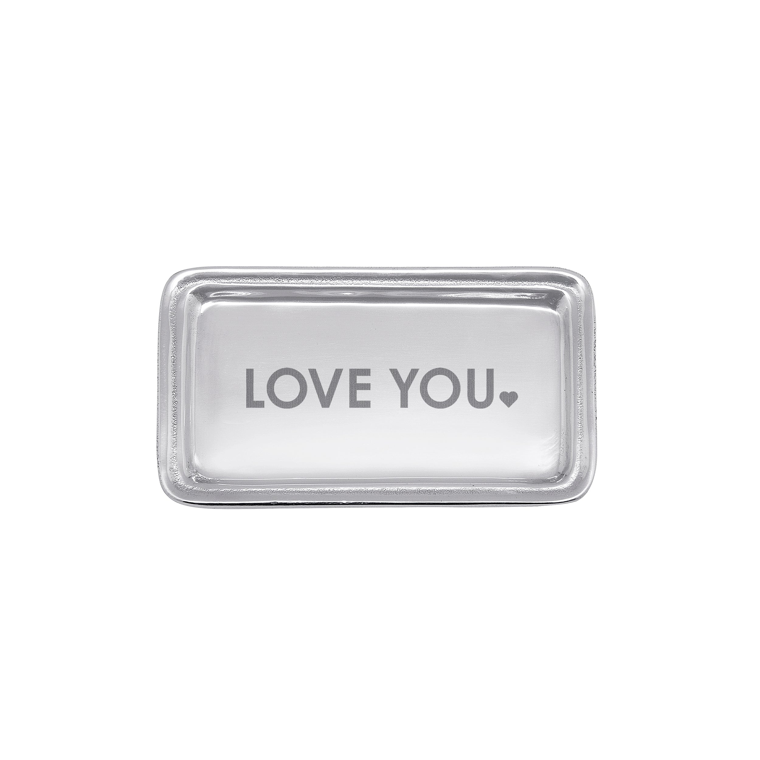 LOVE YOU Signature Statement Tray - Elegant Home Decor Serving Tray for Coffee Table, Vanity & Gift Giving | Perfect for Weddings, Anniversaries & Romantic Home Decor