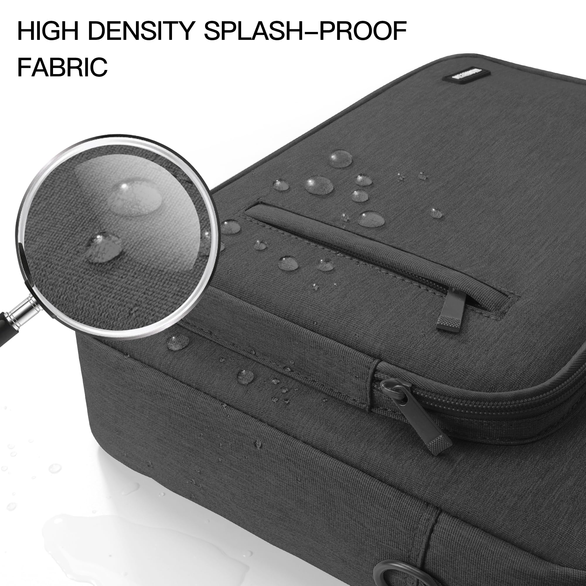 360° Protective Laptop Case Bag with Air Cushion - Durable Shoulder Briefcase for 13-14.2 Inch MacBook, Dell, HP (Ideal for Business Travel, Commuting & School)