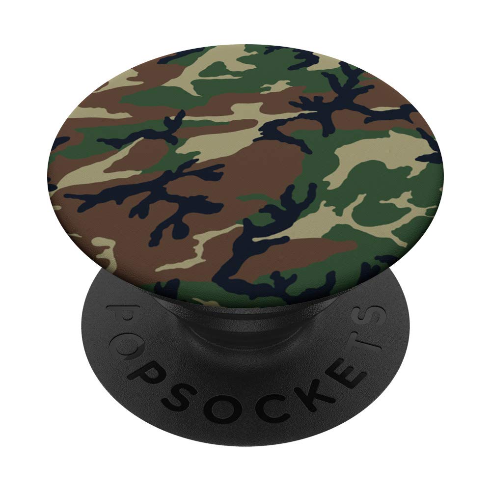 Green Olive Camouflage Mountain Collapsible Pop-Out PopSockets Swappable PopGrip - Expandable Phone Grip & Stand for iPhone, Samsung & Smartphones - Perfect for Hiking, Camping & Outdoor Adventures