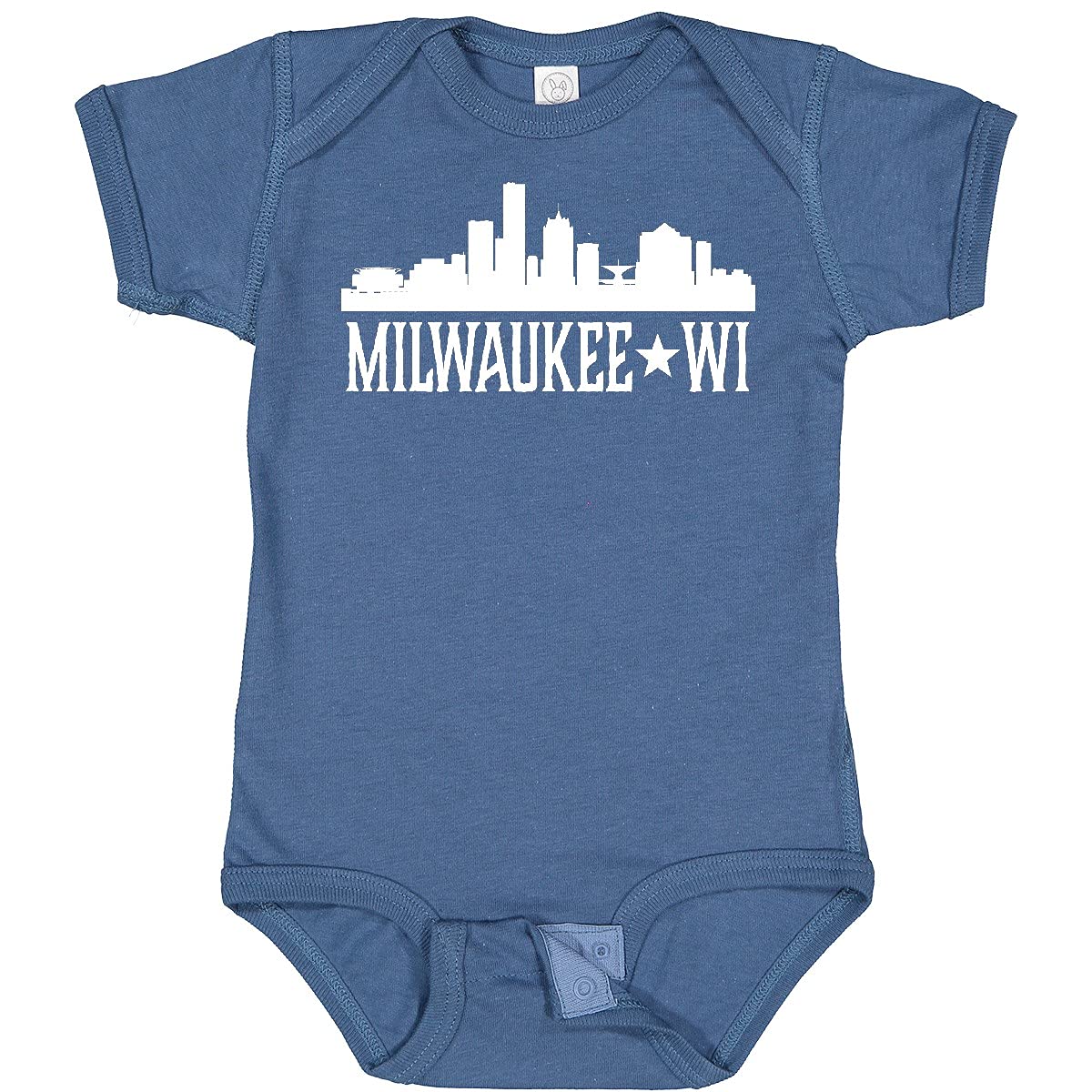 Inktastic Milwaukee Wisconsin Skyline WI Cities Baby Bodysuit - Cute Infant Onesie for Boys & Girls - Perfect for Family Outings, Photo Shoots & State Pride Gifts