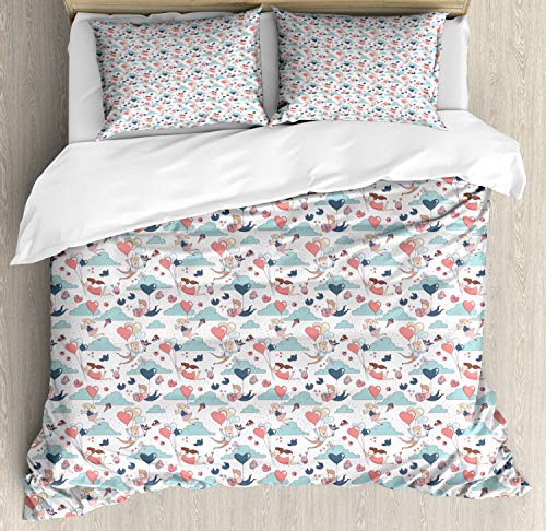 Blush and Pale Cadet Blue