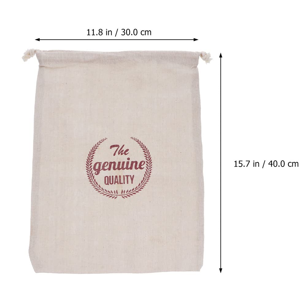 Kichvoe 2-Pack French Bread Linen Organizer Bags - Reusable Drawstring Food Storage Bags for Loaves, Pastries & Challah Bread | Eco-Friendly Kitchen & Bakery Storage Solution for Home, Picnics & Gifting