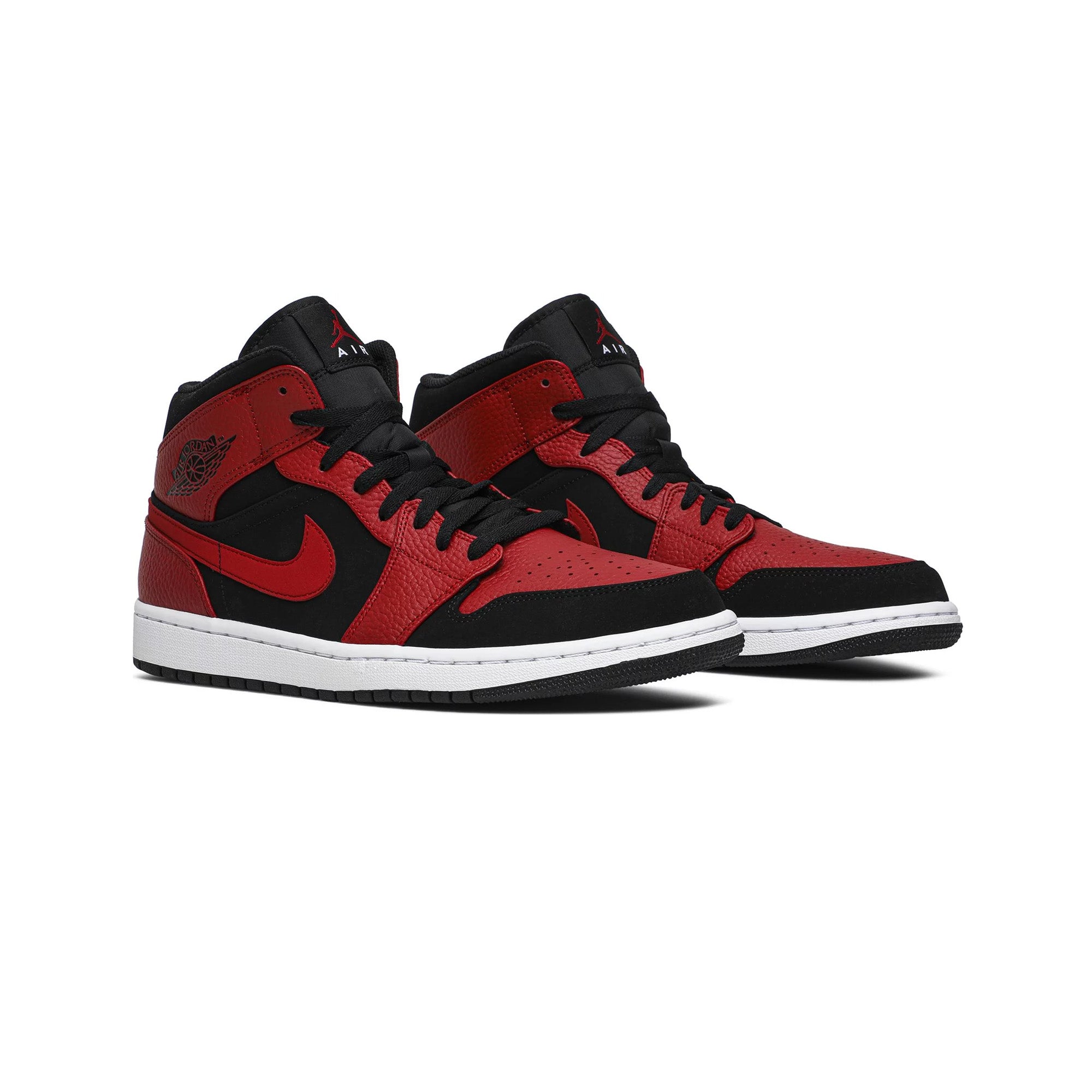 Air Jordan 1 Mid 'Reverse Bred' Basketball Shoes for Men (2018 Release) - High-Top Sneakers for Streetwear, Casual & Court Performance