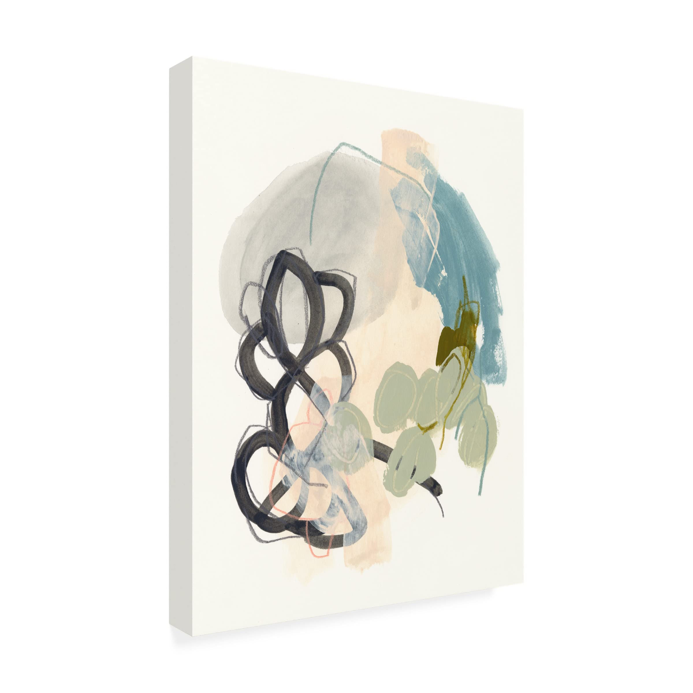 Trademark Fine Art 'Seed Stitch II' Abstract Canvas Painting by June Erica Vess - Modern Home Decor for Living Room, Bedroom & Office