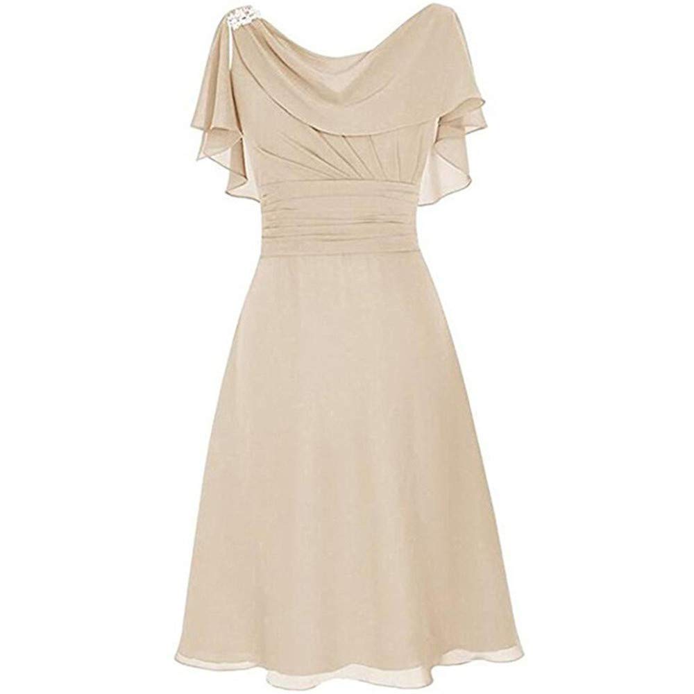 Elegant Plus Size Women's Formal Wedding Bridesmaid Dress - High Waist Ball Gown for Prom, Cocktail Party & Special Occasions | Perfect for Weddings, Galas & Evening Events