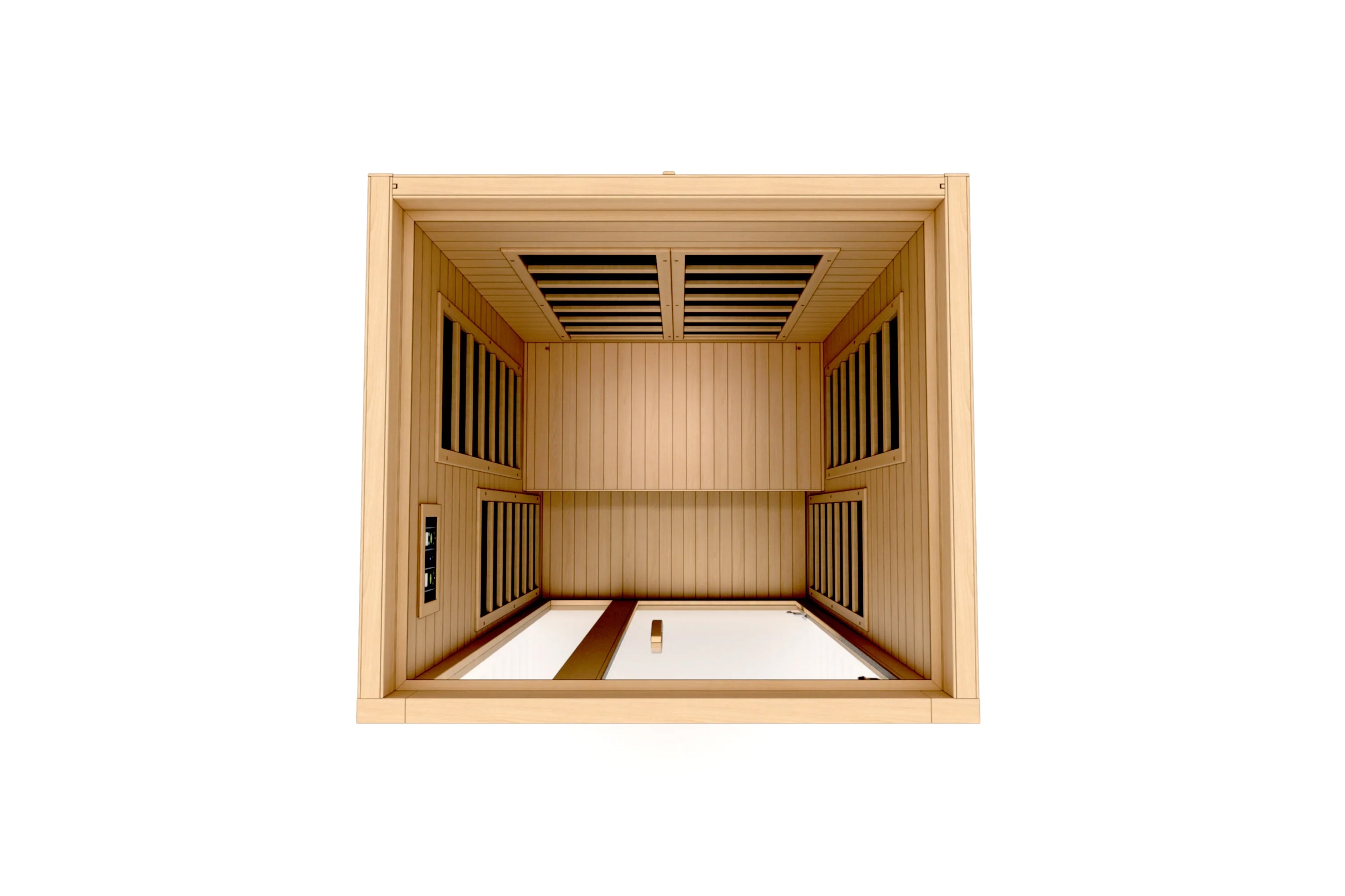 Golden Designs Gracia 1-2 Person Low EMF FAR Infrared Sauna for Home Spa Relaxation & Detox - Perfect for Small Spaces & Wellness Therapy