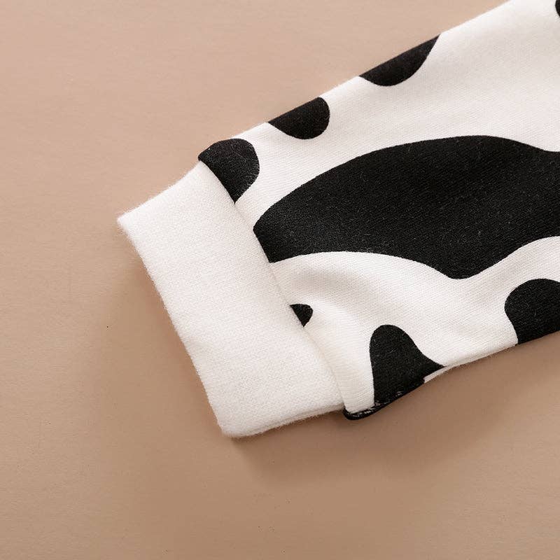 Adorable Baby Cow Print Jumpsuit - Soft & Comfortable Romper for Newborns & Infants | Perfect for Playtime, Photo Shoots & Everyday Wear