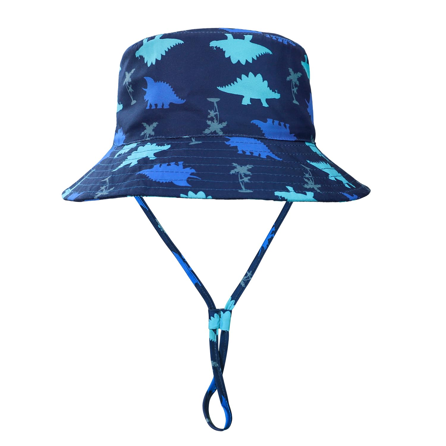 UPF 50+ Baby & Toddler Dinosaur Bucket Hat - Wide Brim Sun Protection Hat for Boys & Girls, Summer Beach Outdoor Play Hat - Perfect for Park, Pool, and Vacation Sun Safety