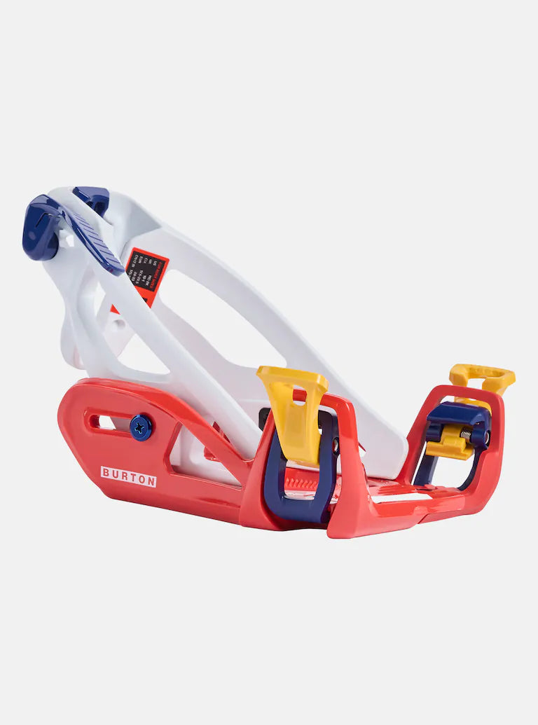Burton Junior's Grom Step On Snowboard Bindings 2025 - Kids Snowboard Bindings for Boys & Girls | Easy On/Off Design | Perfect for Young Riders & Beginners on Mountain Slopes