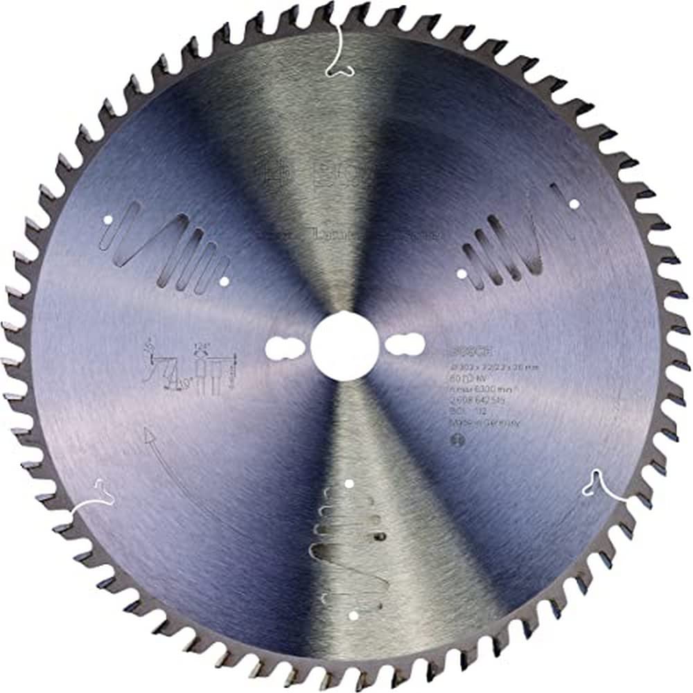 Bosch 2330303 10-Inch 60-Tooth Premium Table Saw Blade for Woodworking - Perfect for Crosscuts, Rip Cuts & Fine Finish Projects | Compatible with Most Table Saws & Miter Saws