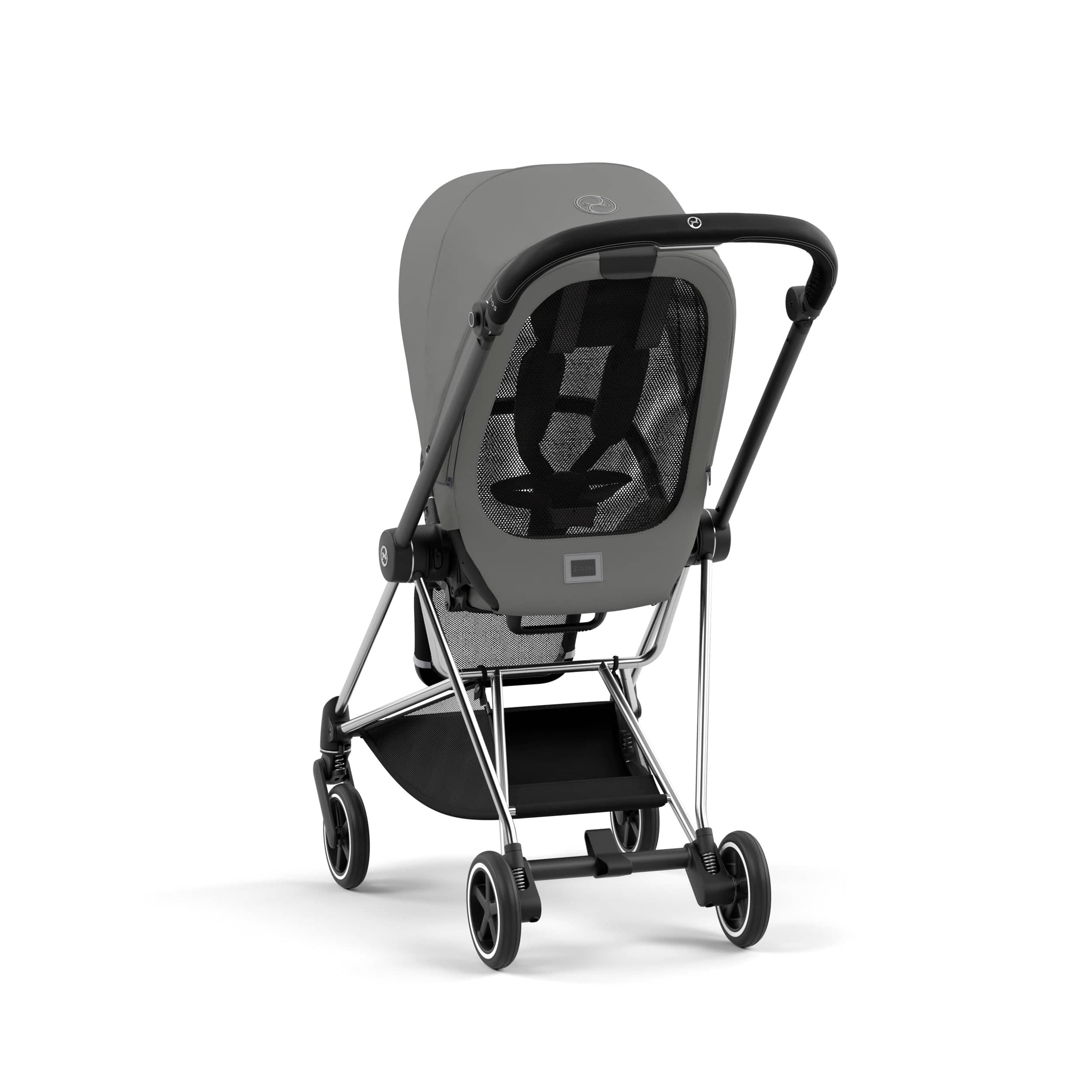 Cybex Mios 3 Complete Stroller - Lightweight Compact Baby Stroller with Reversible Seat, Chrome/Black | Perfect for City Travel & Everyday Use
