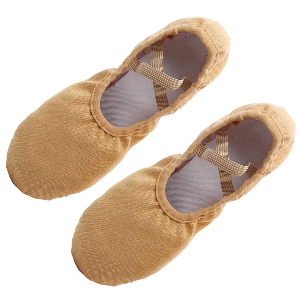 Healifty Ballet Dance Shoes - 1 Pair Soft Leather Ballet Slippers for Women & Girls - Perfect for Ballet Class, Recital, Practice, and Dance Performances