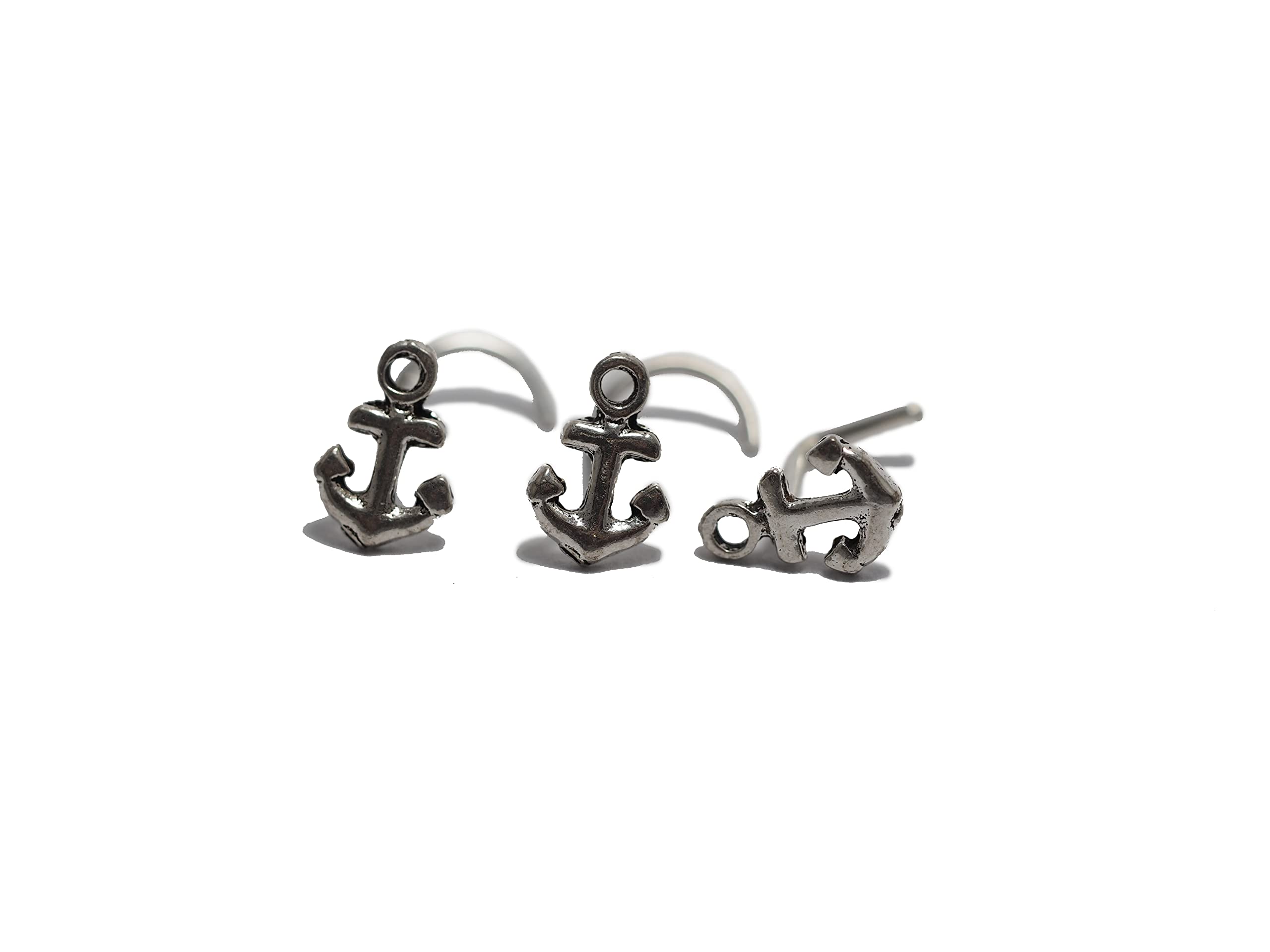 18 & 20 Gauge Nose Studs - Surgical Steel Anchor Nose Screw Piercing Jewelry for Women & Men | Hypoallergenic Body Jewelry for Nose Piercing | Perfect for Everyday Wear, Parties & Special Occasions