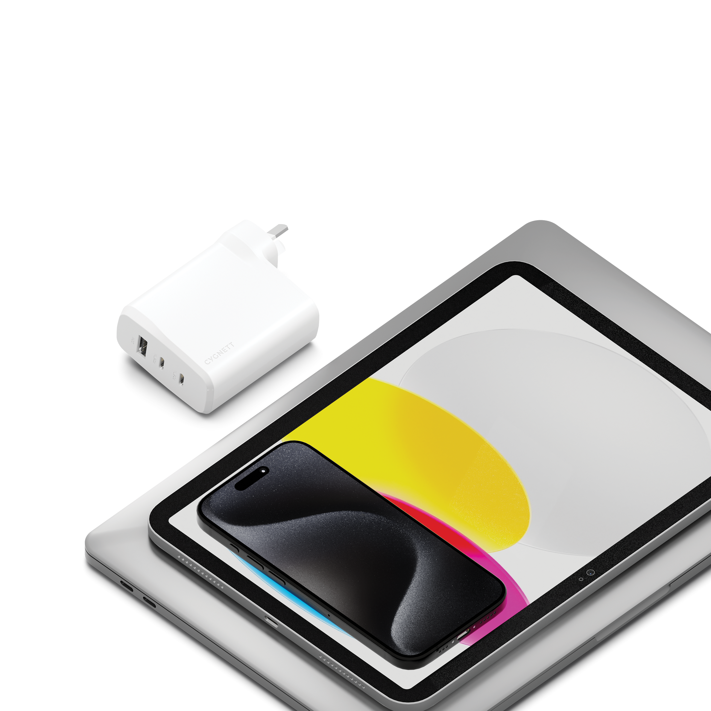 87W Multi Port USB C Wall Charger Fast Charging Block for iPhone 15/14/13, Samsung Galaxy, iPad, MacBook - Compact Travel Charger for Home, Office, Car & Airplane