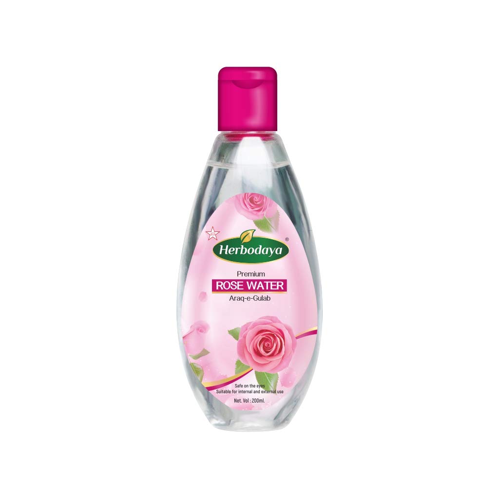 Herbodaya Rose Water Facial Toner - 200ml Hydrating & Soothing for Dry & Sensitive Skin | Perfect for Daily Skincare Routine & Makeup Prep