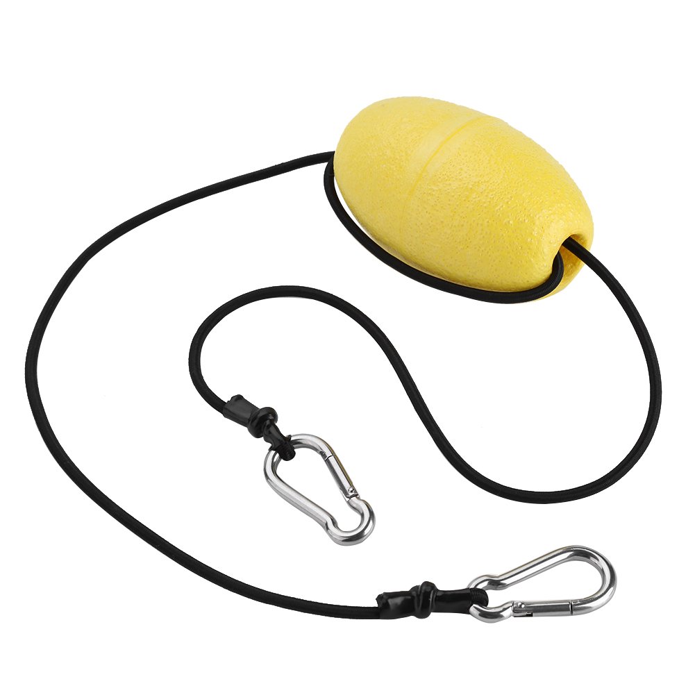 Vbestlife Kayak Drift Anchor - Heavy Duty Nylon Rope with Flexible Bungee Tow Line, EVA Buoy & Steel Clips - Perfect for Jackson Kayak Accessories (Great for Fishing, Canoeing & Water Sports)