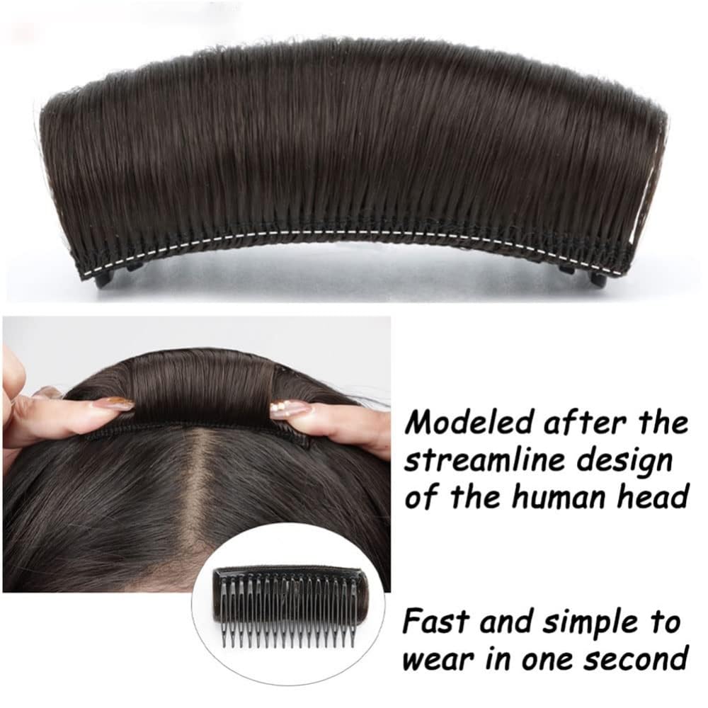 Bump It Up Hair Bun Clip - Invisible False Hair Base Set with Sponge Styling Insert & Comb | DIY Voluminous Hairstyle Accessories for Women & Girls | Perfect for Weddings, Parties & Everyday Styling