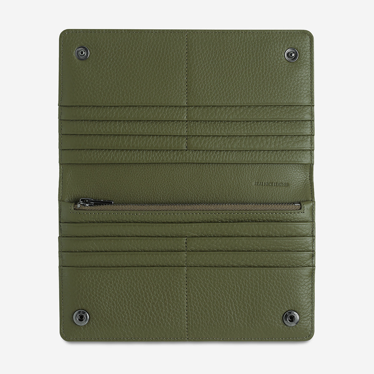 Living Proof Wallet for Men & Women - Slim RFID Blocking Leather Bifold Wallet with Money Clip (Khaki) - Perfect for Travel, Business & Everyday Use