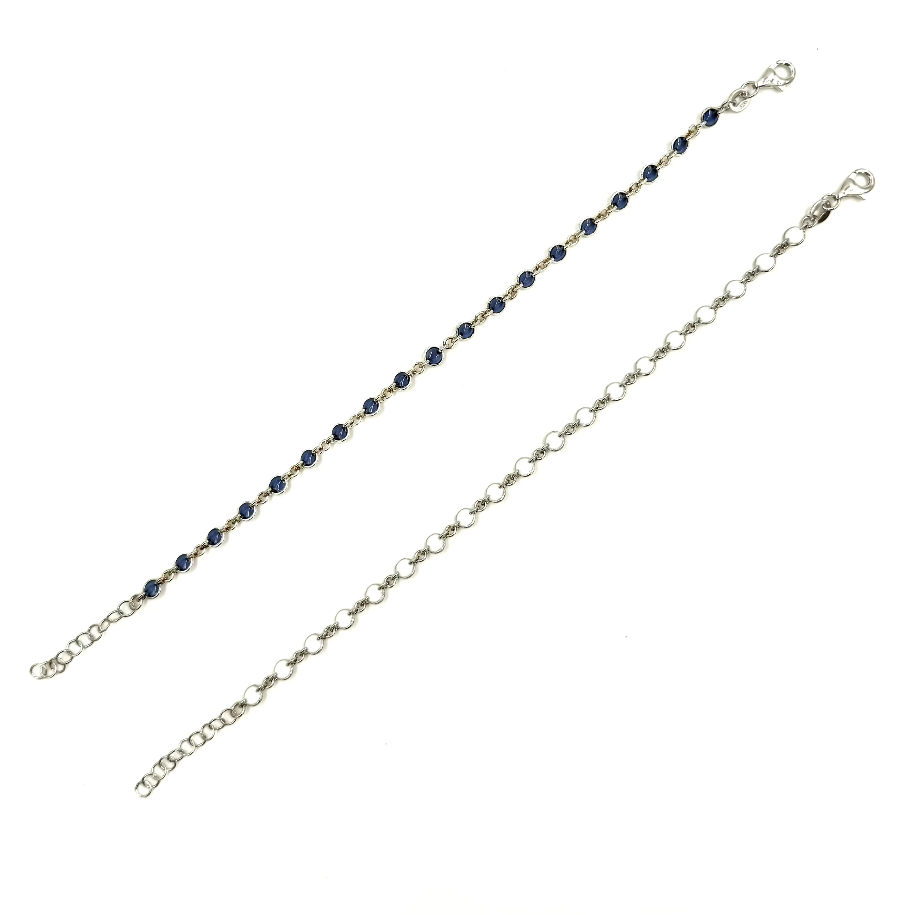 Ashley Gold Sterling Silver Wire Wrapped Bezel Set Enamel Bracelet - Elegant Stackable Jewelry for Everyday Wear & Special Occasions