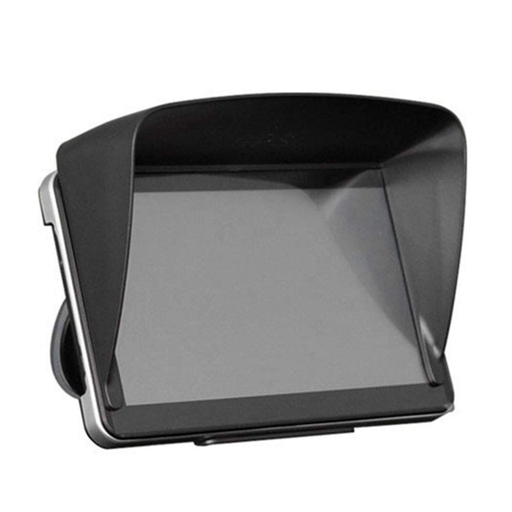 QISUO 7 Inch GPS Sunshade Cover for Car Navigation - Anti-Glare Visor with Flexible Extension - Perfect for Road Trips & Outdoor Adventures