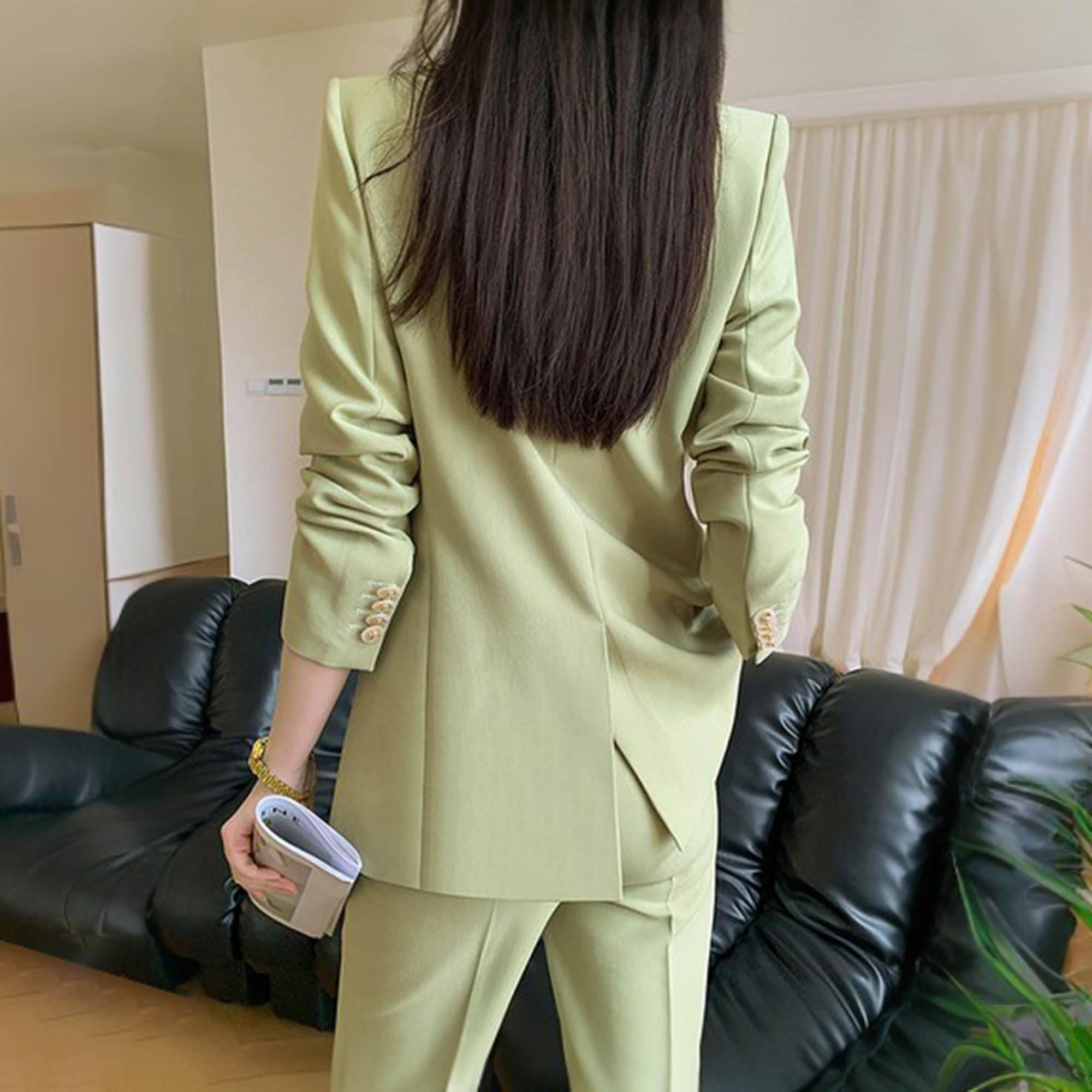 Women's 2-Piece Pant Suit Set - Loose Fit Plus Size Business Suits for Professional Women | Office Wear & Formal Outfits
