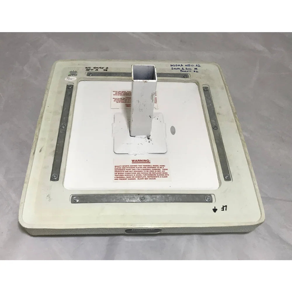 Derek Jeter Autographed 2001 World Series Game Used Baseball Base with MLB COA & JSA Certification - NY Yankees Memorabilia for Sports Collectors & Fans