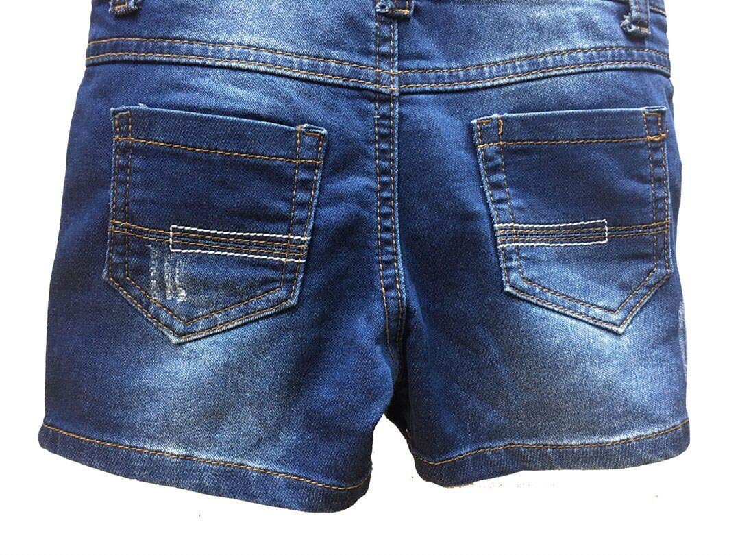 KIDSCOOL SPACE Baby & Toddler Summer Shorts - Adjustable Denim Shortall Overalls for Boys & Girls | Perfect for Playtime, Beach & Outdoor Adventures